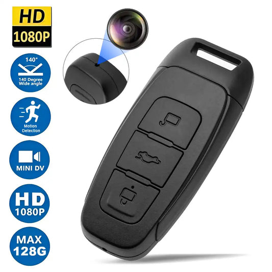 Spy Camera Car key, 1080P Hidden Camera with Motion Monitoring, Video And Audio Recording