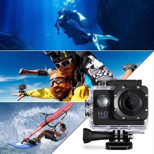 Original Ultra HD 4K Action Camera 1080P WIFI 2.0-inch Screen 170D Waterproof Diving 4K Sports Camera Multi-functional Gro pro