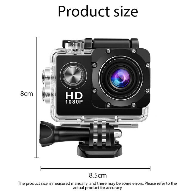 Original Ultra HD 4K Action Camera 1080P WIFI 2.0-inch Screen 170D Waterproof Diving 4K Sports Camera Multi-functional Gro pro